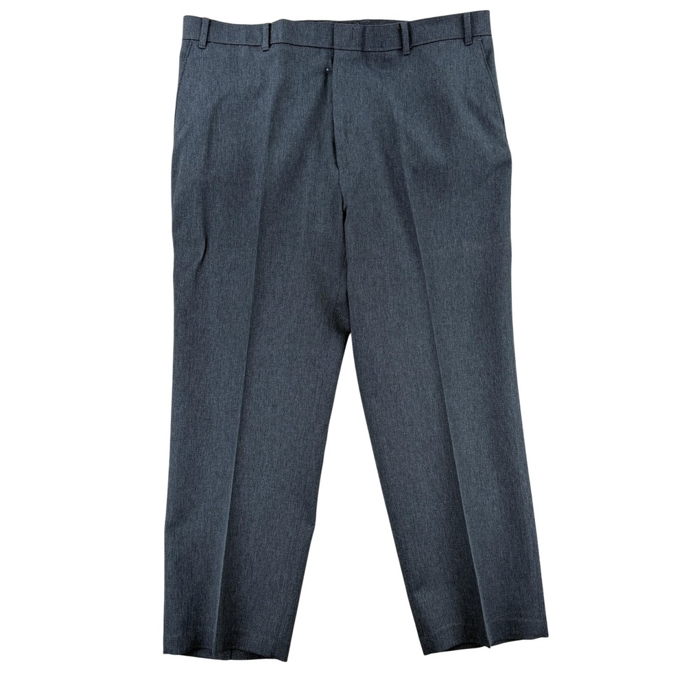 Levis Action Slacks Pants Mens 42x30 Gray Classic Fit Flat Front Dress Office